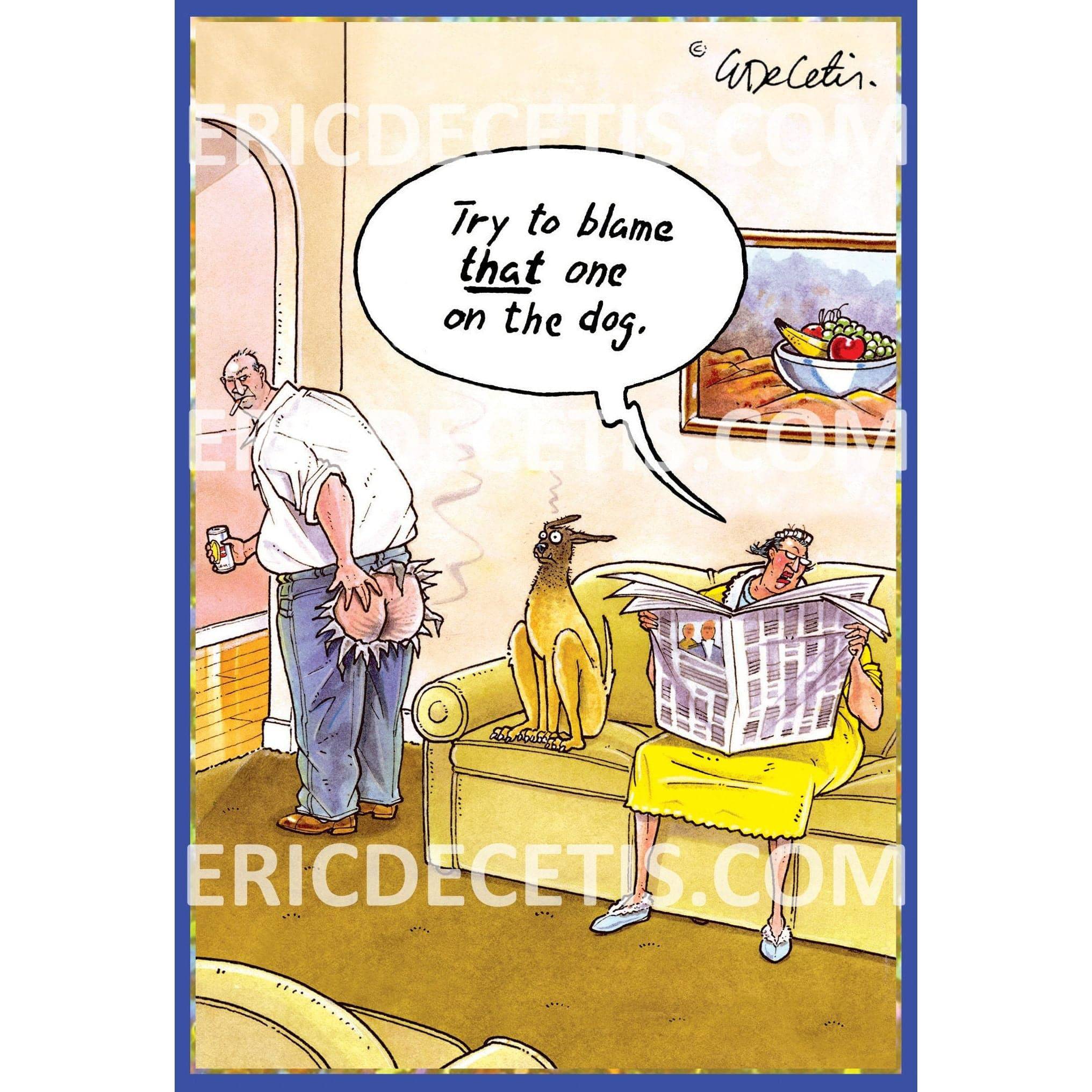 Eric Decetis birthday card from Pictura's everyday cards collection featuring humorous and colorful birthday message design.
